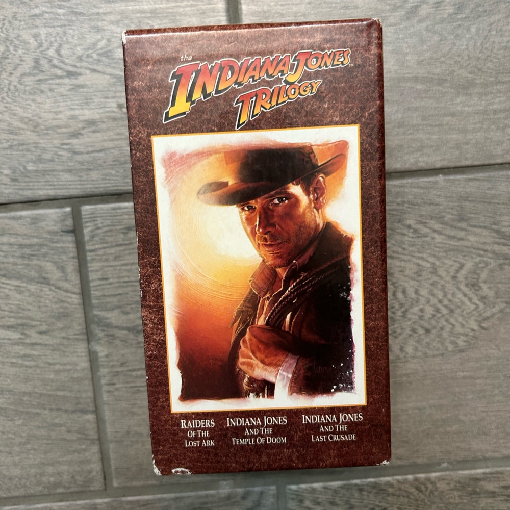 Indiana Jones trilogy VHS boxed set trilogy collector’s edition raiders lost ark